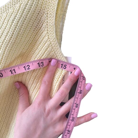 Francescas Shirt Womens Size Small Knit Tank Top NEW Casual Yellow Festival - Picture 7 of 10